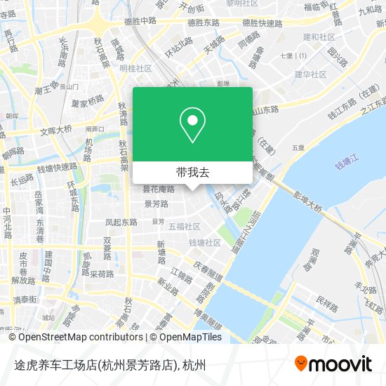 途虎养车工场店(杭州景芳路店)地图