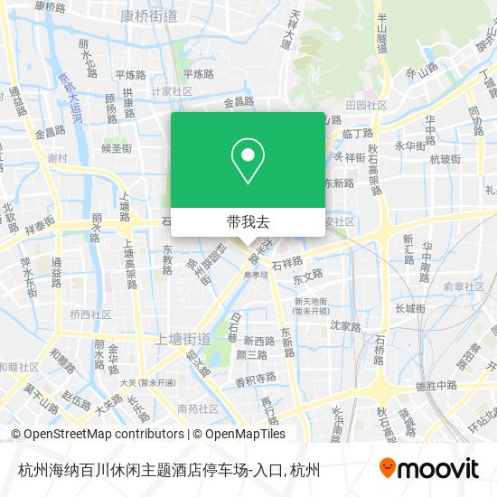杭州海纳百川休闲主题酒店停车场-入口地图