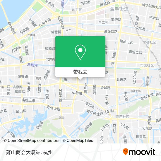 萧山商会大厦站地图
