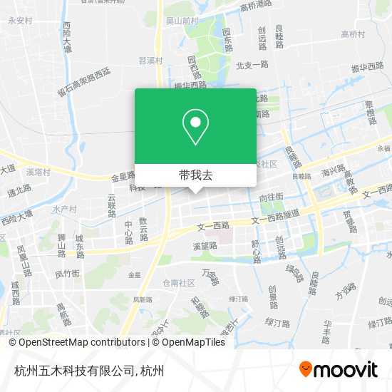 杭州五木科技有限公司地图