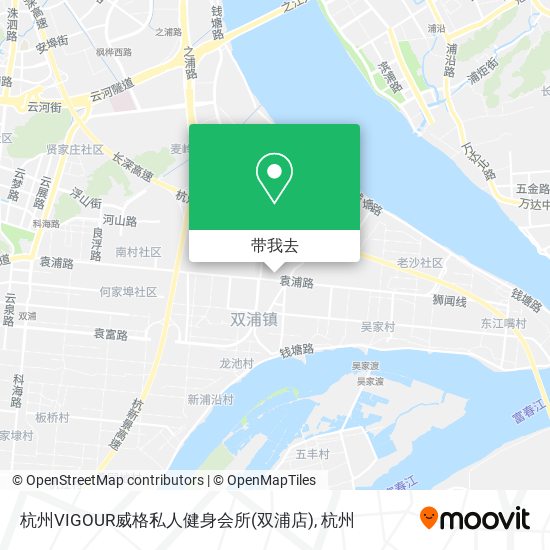 杭州VIGOUR威格私人健身会所(双浦店)地图