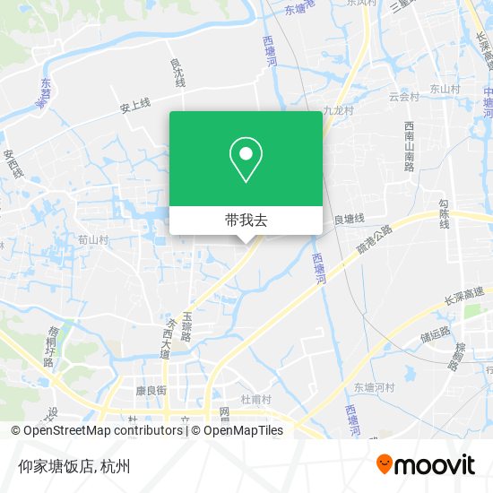 仰家塘饭店地图