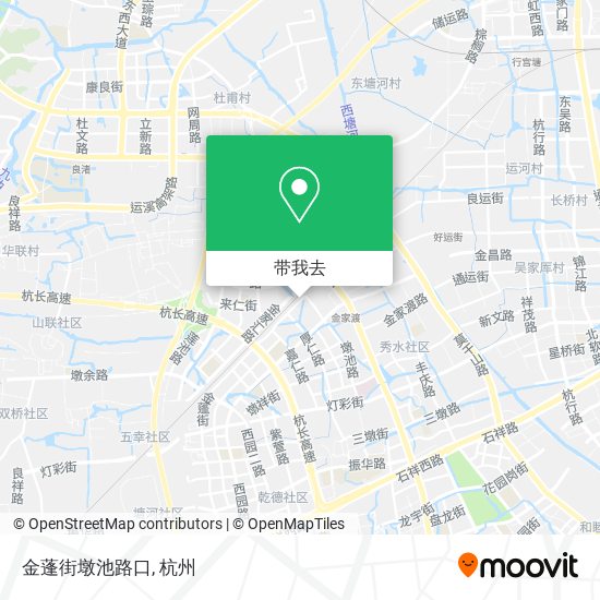 金蓬街墩池路口地图
