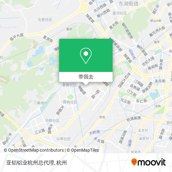 亚铝铝业杭州总代理地图