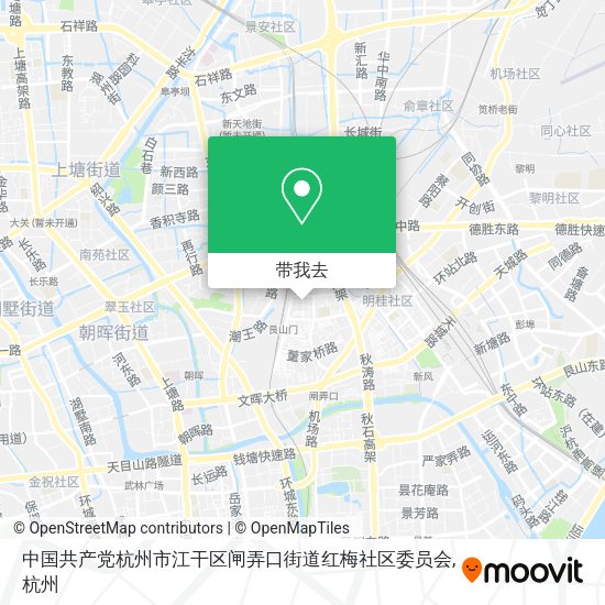 中国共产党杭州市江干区闸弄口街道红梅社区委员会地图
