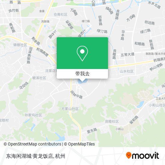 东海闲湖城·黄龙饭店地图