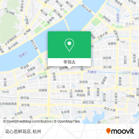 花心思鲜花店地图