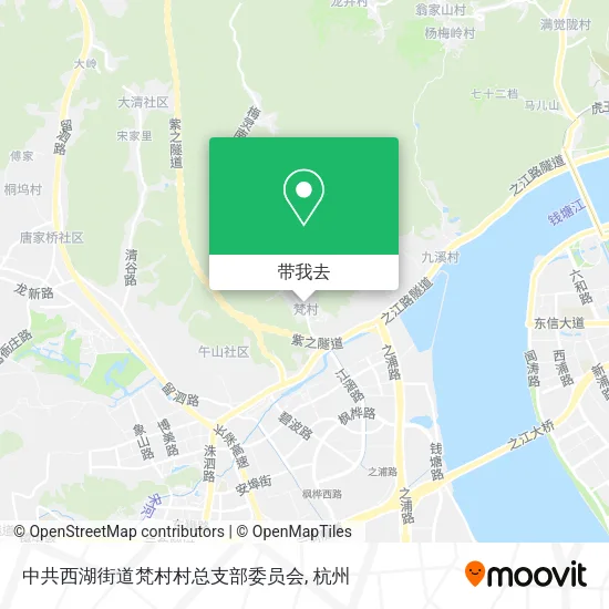 中共西湖街道梵村村总支部委员会地图