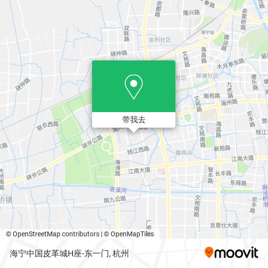 海宁中国皮革城H座-东一门地图