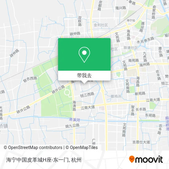 海宁中国皮革城H座-东一门地图
