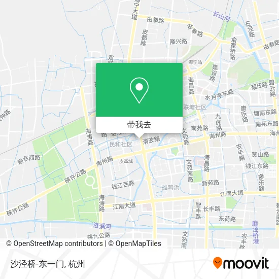 沙泾桥-东一门地图