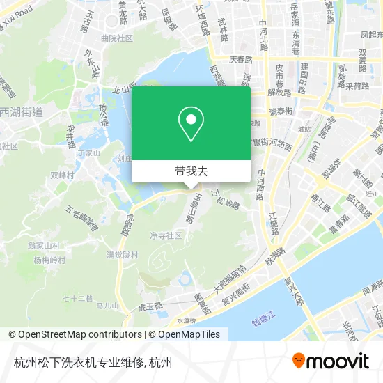 杭州松下洗衣机专业维修地图