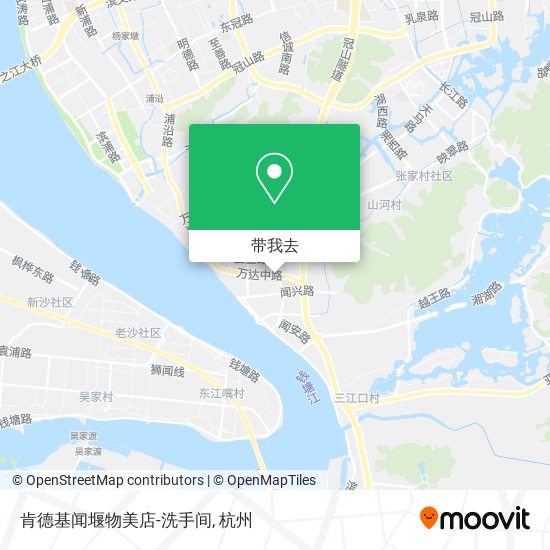 肯德基闻堰物美店-洗手间地图