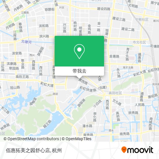 佰惠拓美之园舒心店地图