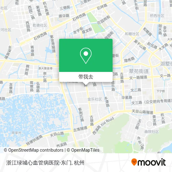 浙江绿城心血管病医院-东门地图