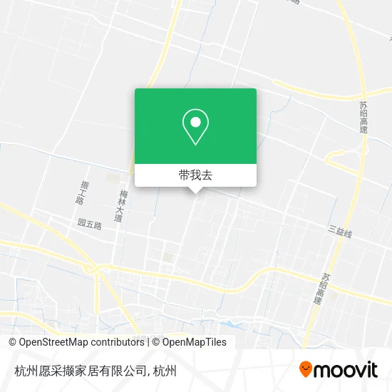 杭州愿采撷家居有限公司地图