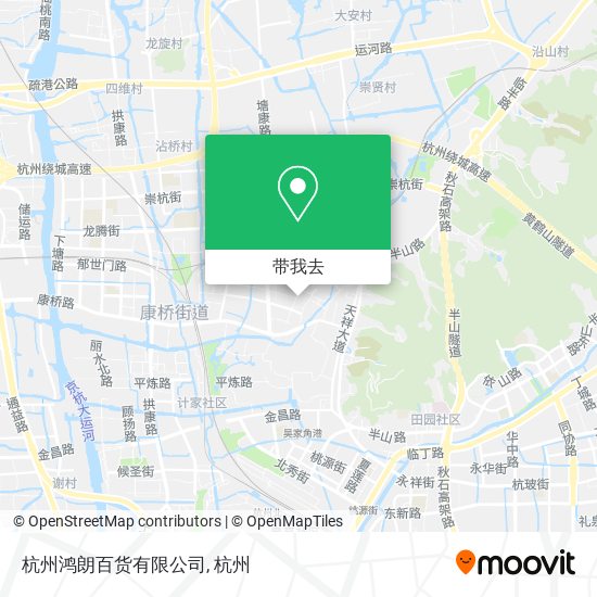 杭州鸿朗百货有限公司地图