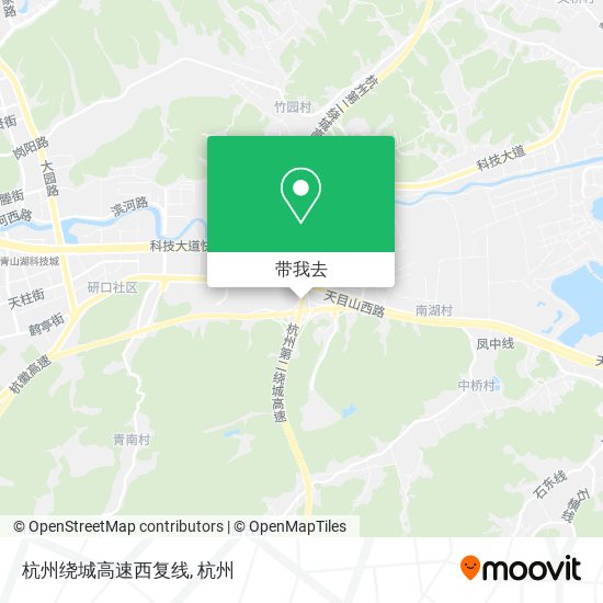 杭州绕城高速西复线地图