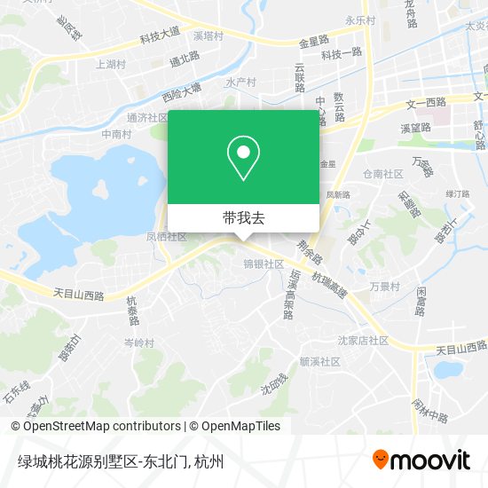 绿城桃花源别墅区-东北门地图