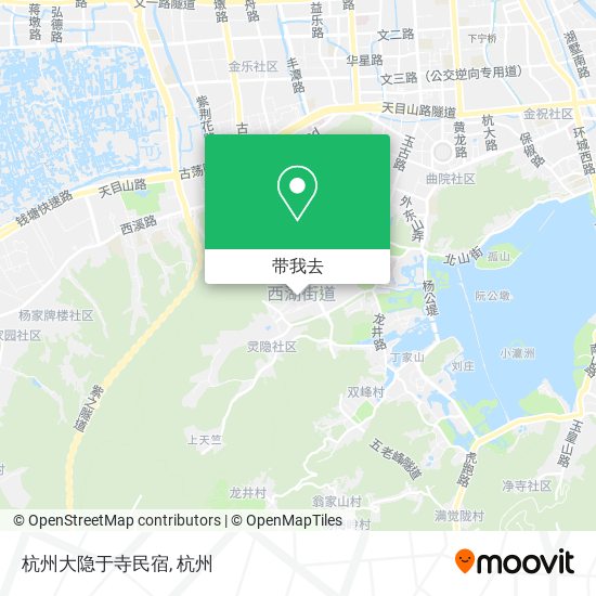 杭州大隐于寺民宿地图