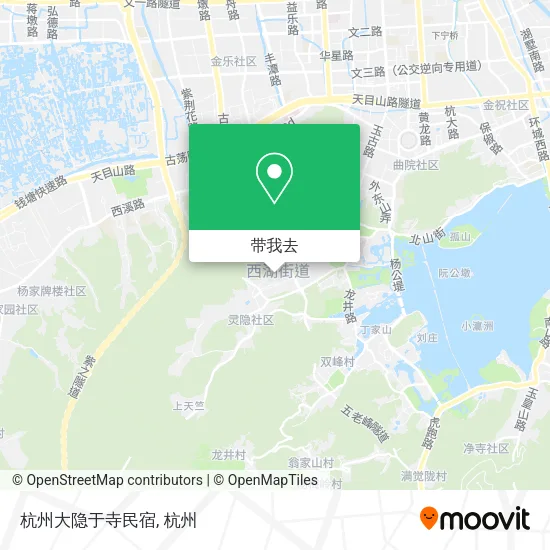 杭州大隐于寺民宿地图