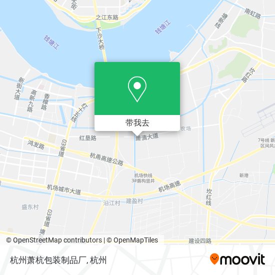 杭州萧杭包装制品厂地图