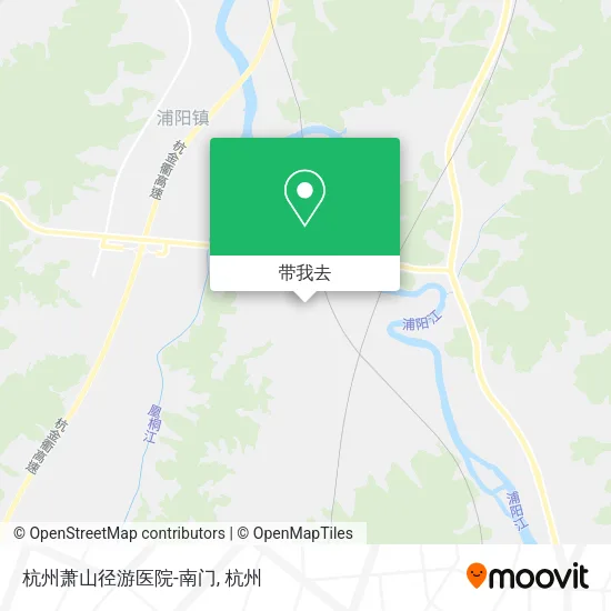 杭州萧山径游医院-南门地图