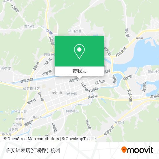 临安钟表店(江桥路)地图