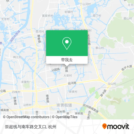 崇超线与南车路交叉口地图