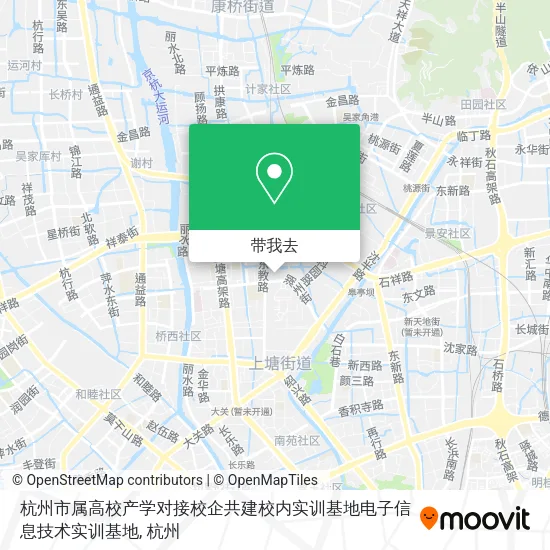 杭州市属高校产学对接校企共建校内实训基地电子信息技术实训基地地图