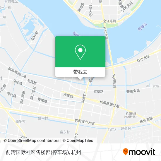 前湾国际社区售楼部(停车场)地图