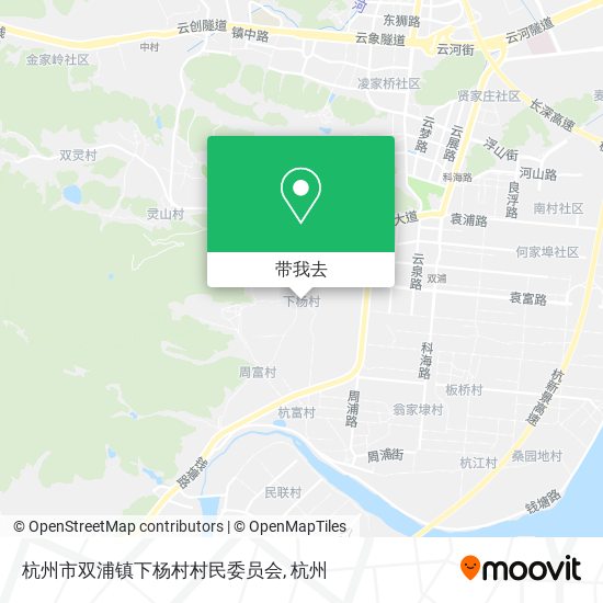 杭州市双浦镇下杨村村民委员会地图