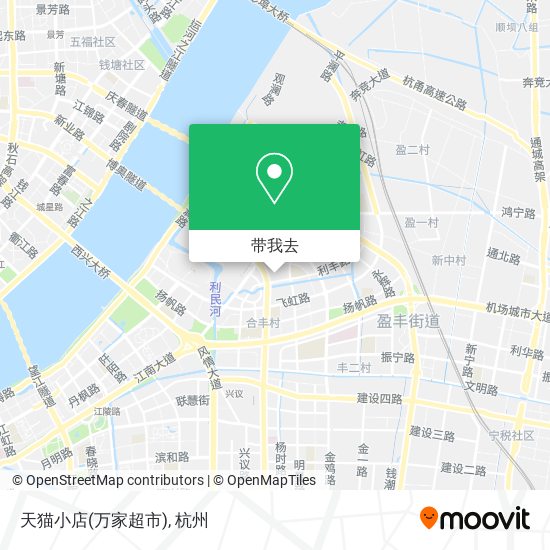 天猫小店(万家超市)地图