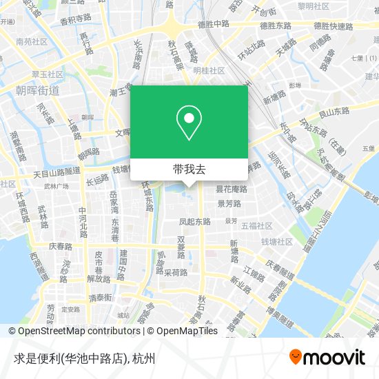 求是便利(华池中路店)地图