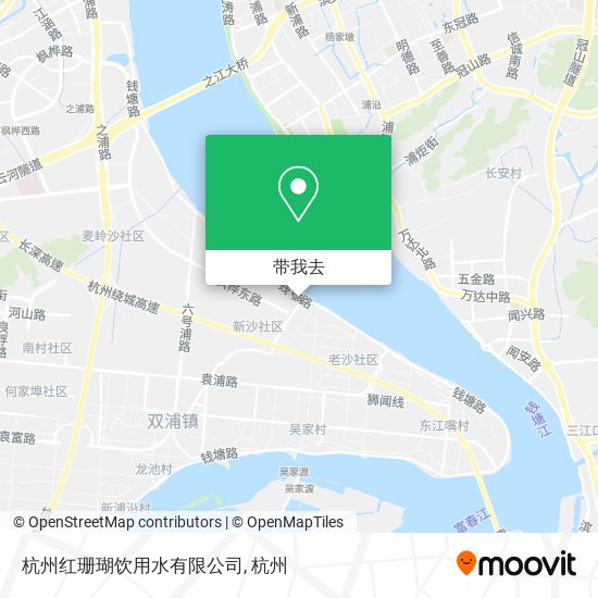 杭州红珊瑚饮用水有限公司地图