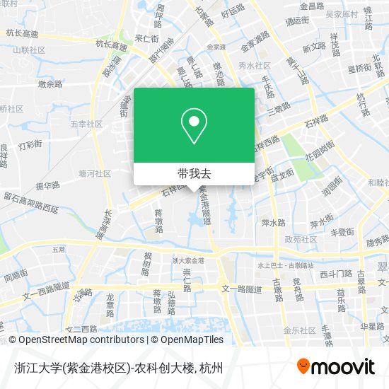 浙江大学(紫金港校区)-农科创大楼地图