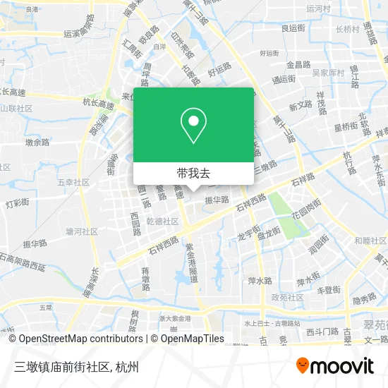 三墩镇庙前街社区地图