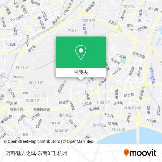 万科魅力之城-东南3门地图
