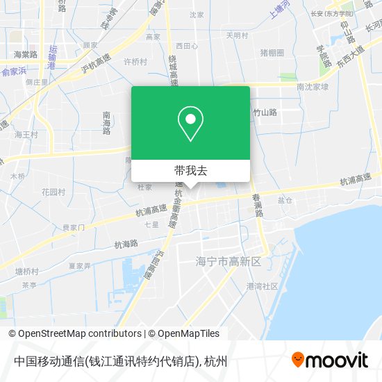 中国移动通信(钱江通讯特约代销店)地图