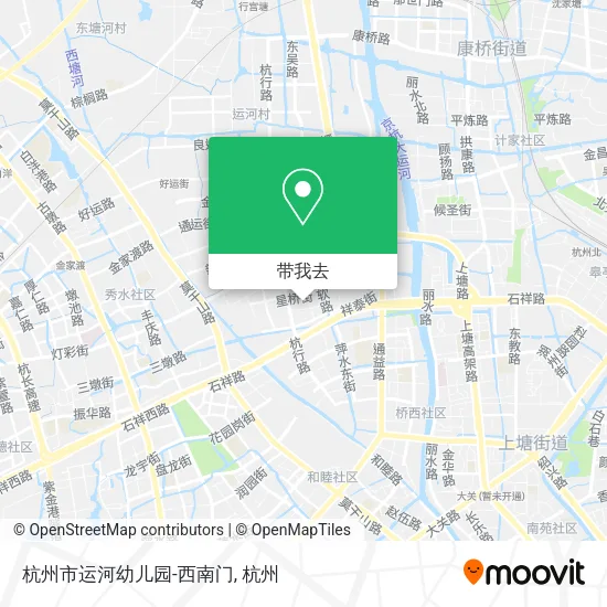 杭州市运河幼儿园-西南门地图