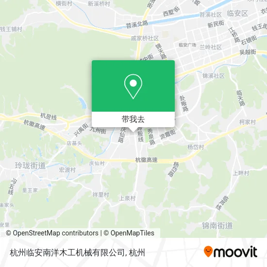 杭州临安南洋木工机械有限公司地图