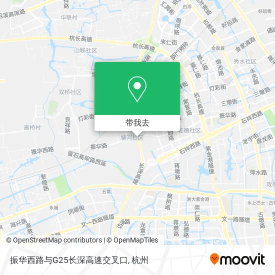 振华西路与G25长深高速交叉口地图