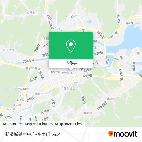 新港城销售中心-东南门地图