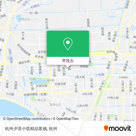 杭州夕语小筑精品客栈地图