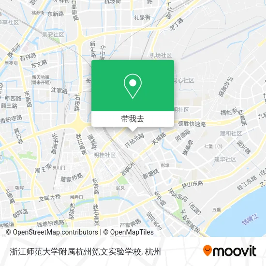 浙江师范大学附属杭州笕文实验学校地图