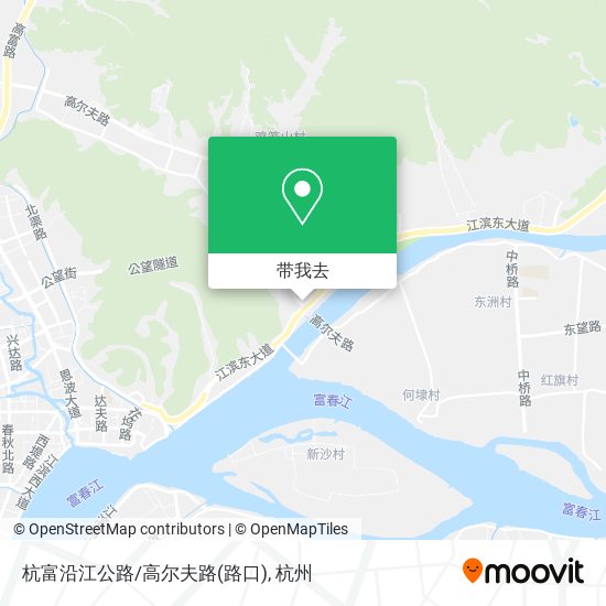 杭富沿江公路/高尔夫路(路口)地图