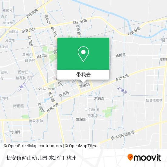 长安镇仰山幼儿园-东北门地图