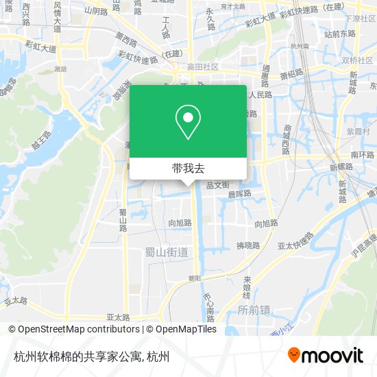 杭州软棉棉的共享家公寓地图