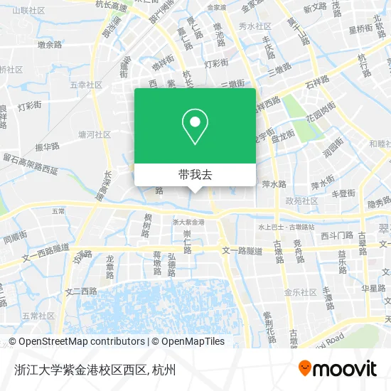 浙江大学紫金港校区西区地图