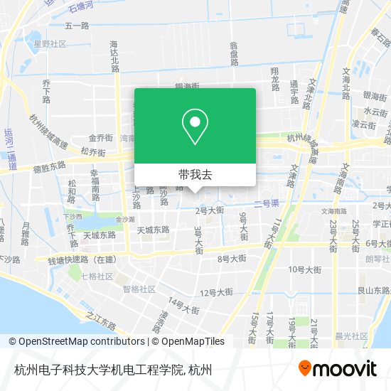 杭州电子科技大学机电工程学院地图